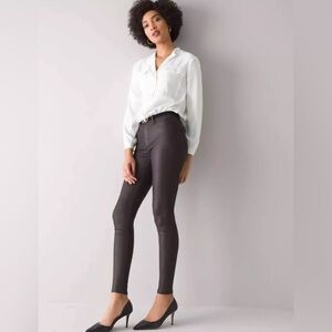 WHBM Holiday Skinny Jean Chocolate Sz 14